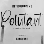 Pollutant Brush Font