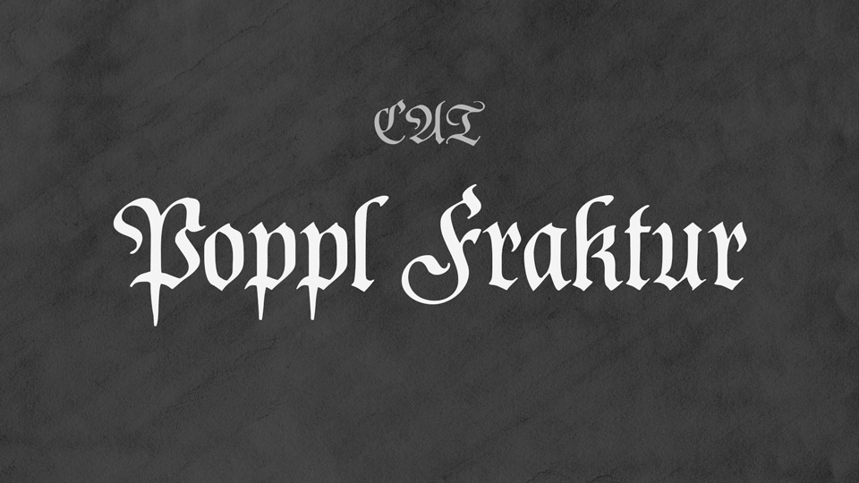 Poppl Fraktur Font › Fontesk