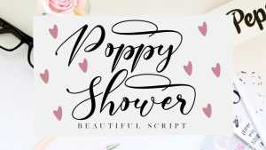 Poppy Shower Script Font › Fontesk