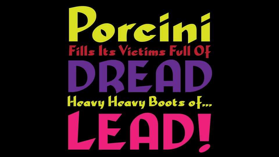 Porcini Font › Fontesk