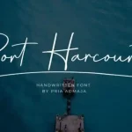 Port Harcourt Handwritten Font - Fonte Grátis Port Harcourt Handwritten Font