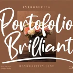 Portofolio Brilliant Font