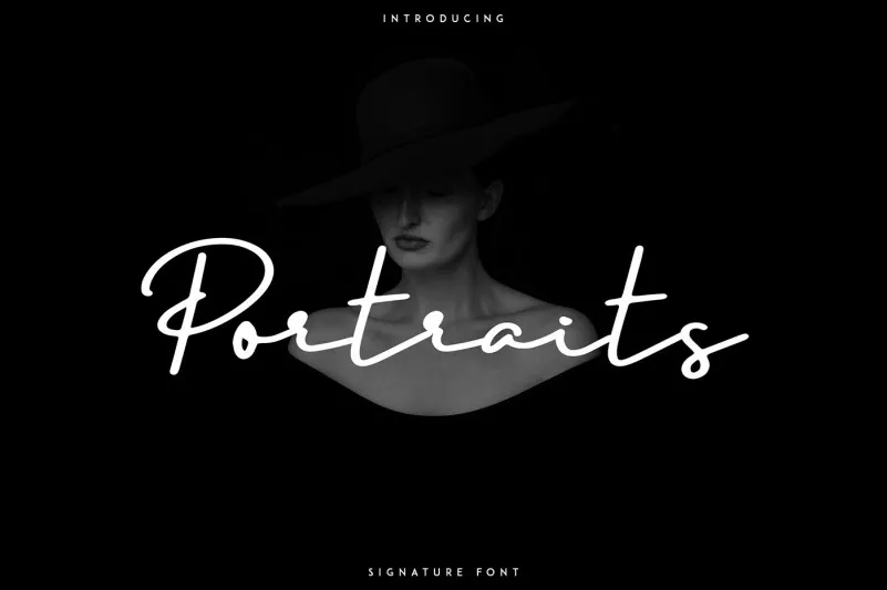 Portraits – Signature Font