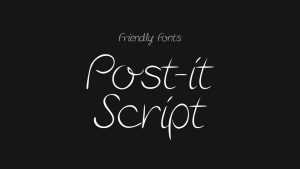 Post-it Script Font › Fontesk