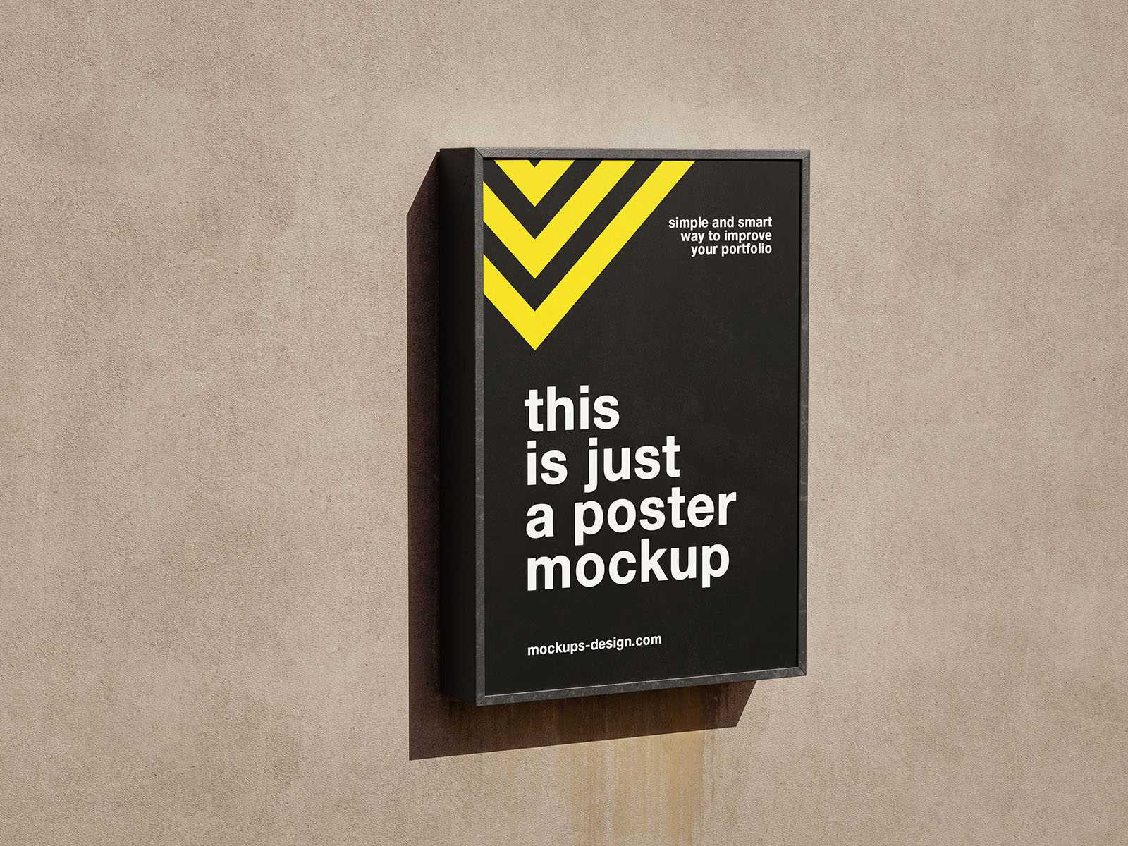 Poster frames on the wall mockup - Instant Download