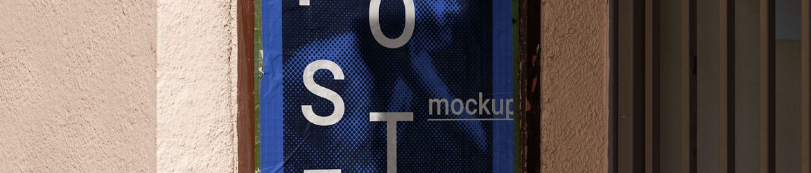 Poster in a gate mockup - Instant Download