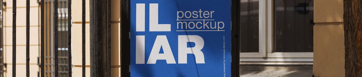 Poster in frame with shadow mockup Poster in frame with shadow mockup