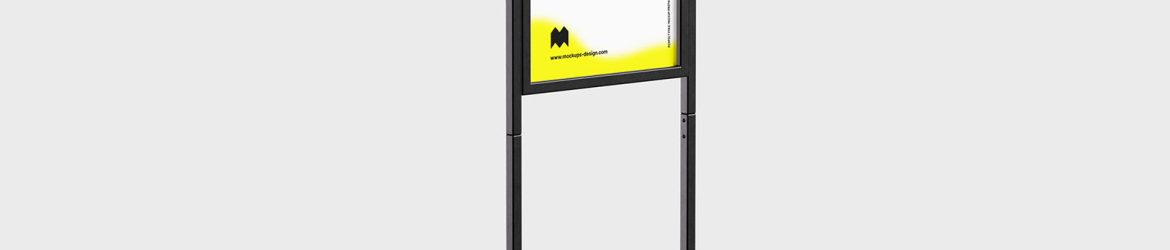Poster metal frame stand mockup - Instant Download