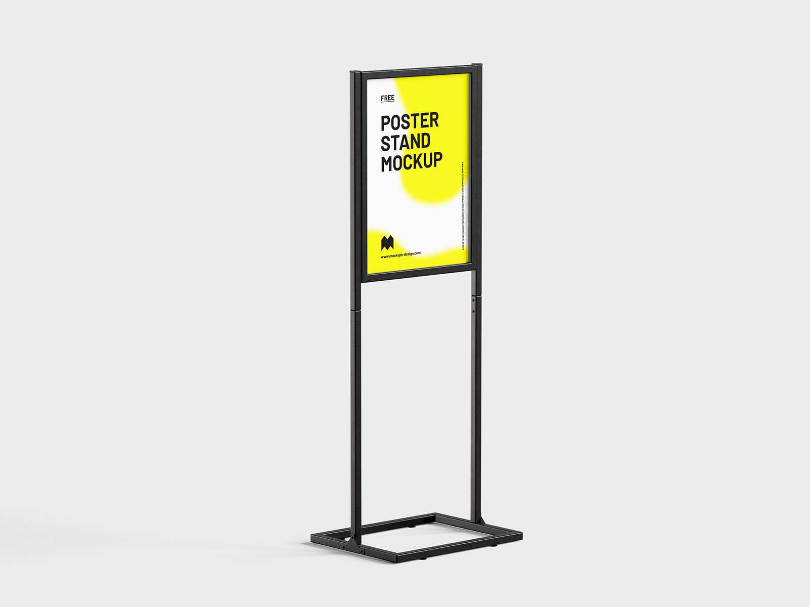 Poster metal frame stand mockup - Instant Download