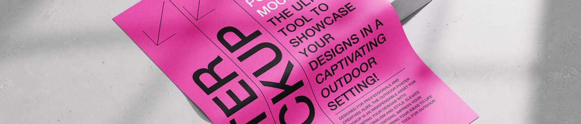 Poster on concrete background mockup - Instant Download
