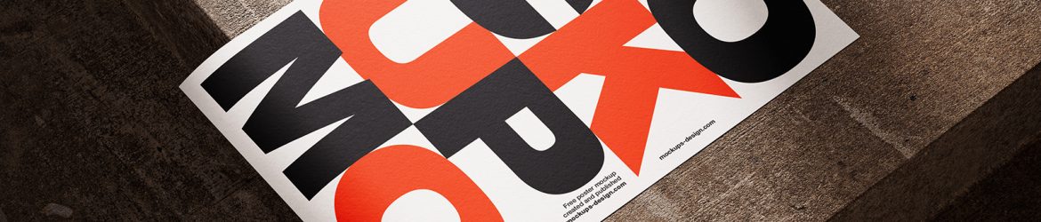 Poster on concrete mockup - Instant Download