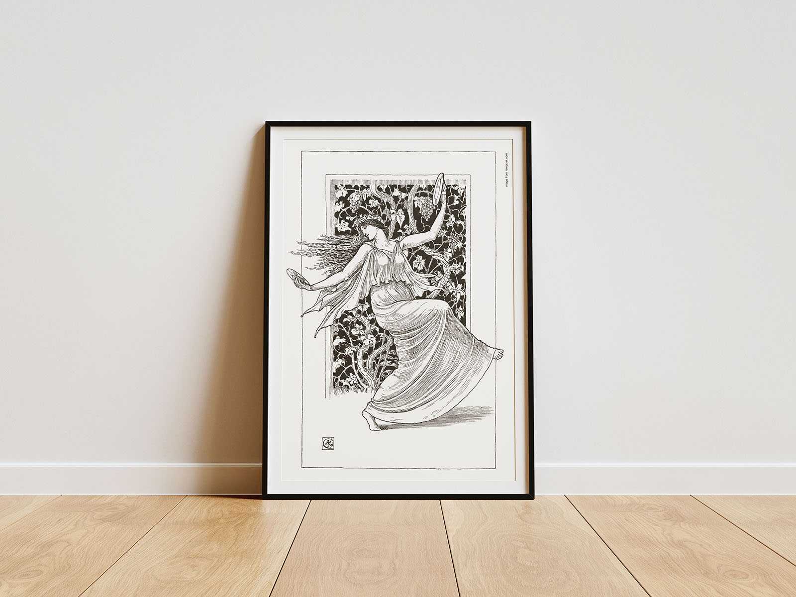 Poster on the floor mockup - Instant Download