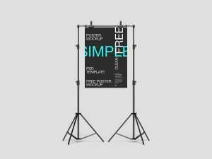 Poster on tripod mockup - Instant Download