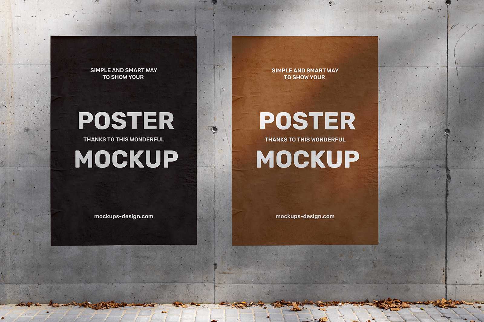 Poster wall mockup - Instant Download