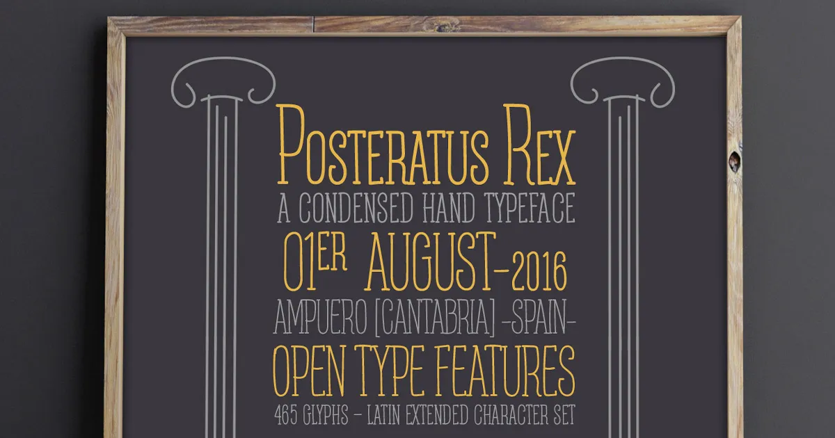 Posteratus Rex Font