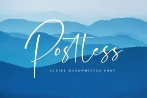 Postless Script Font
