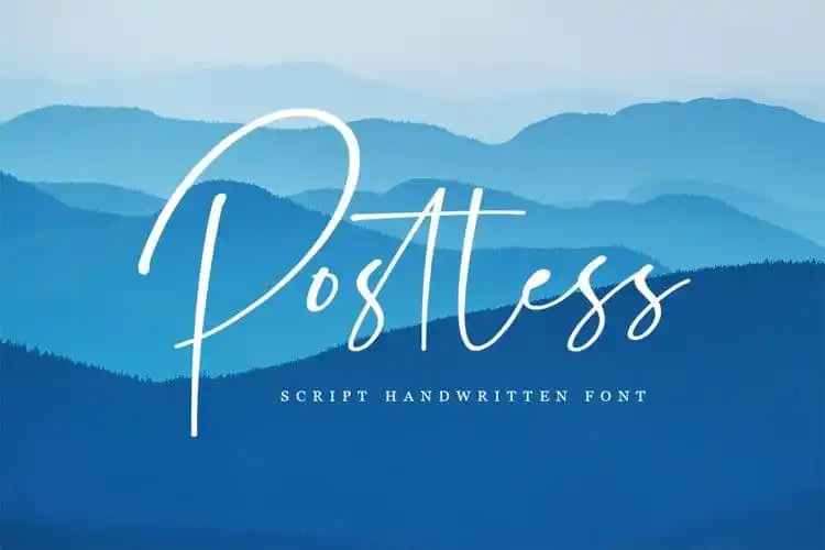 Postless Script Font