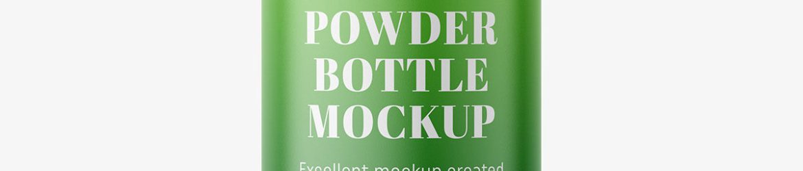 Powder bottle mockup