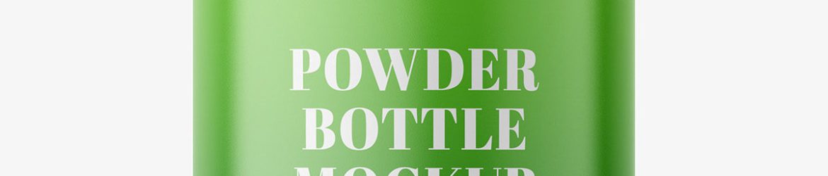 Powder bottle mockup