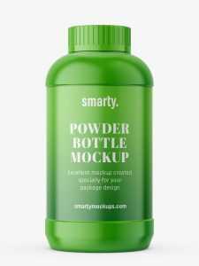 Powder bottle mockup