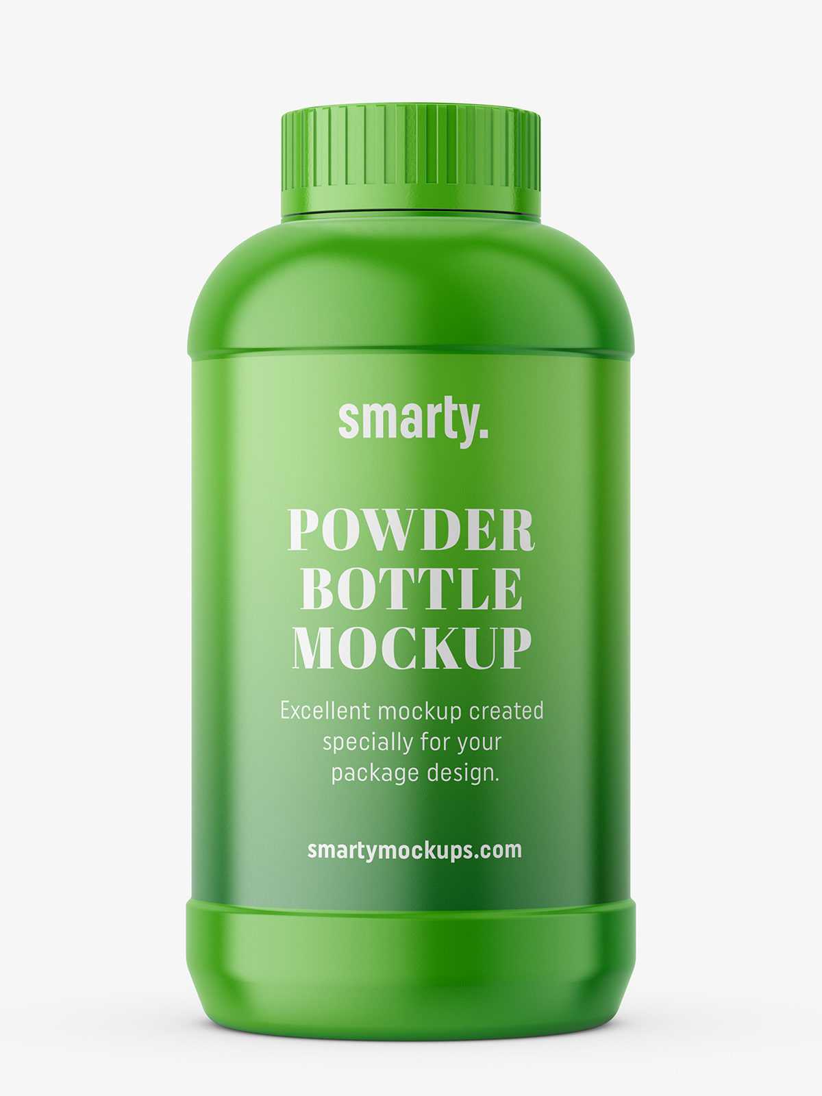 Powder bottle mockup