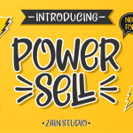 Power Sell - Fun Font - Fonte Grátis Power Sell - Fun Font