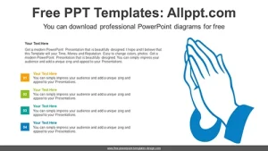 Praying Hands PowerPoint Diagram Template