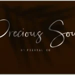 Precious Soul Script Font - Fonte Grátis Precious Soul Script Font