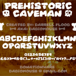 Prehistoric Caveman Font - Fonte Grátis Prehistoric Caveman Font