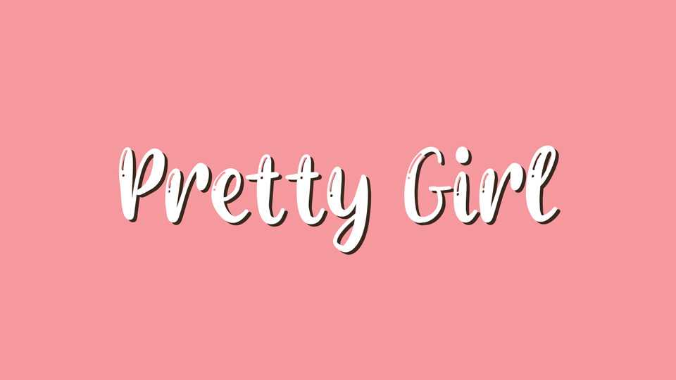Pretty Girl Font › Fontesk