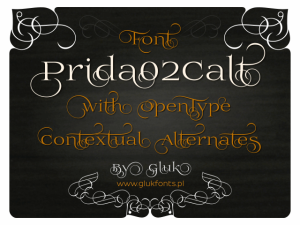 Prida02Calt font