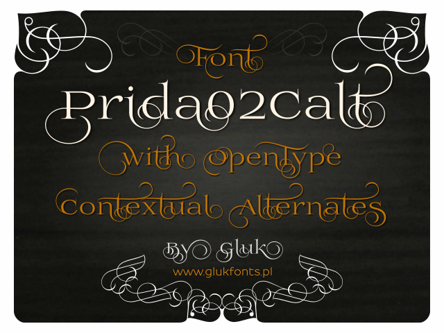 Prida02Calt font