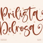 Prilista Delrosa Font - Fonte Grátis Prilista Delrosa Font