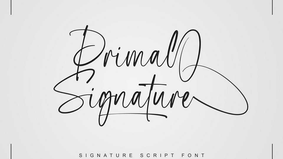 Primal Signature Font › Fontesk
