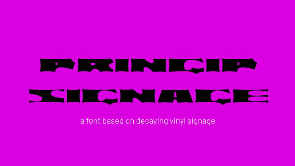 Pringip Signage Font › Fontesk