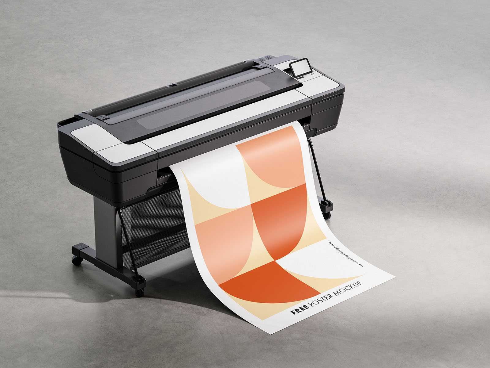 Printing poster mockup - Instant Download