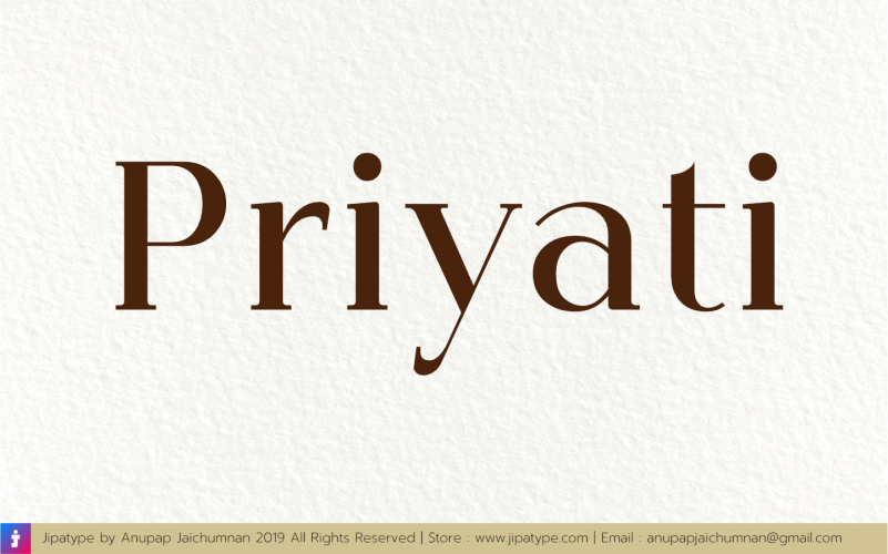 Priyati Serif Font