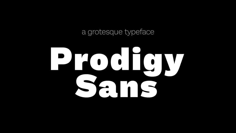 Prodigy Sans Font Family › Fontesk