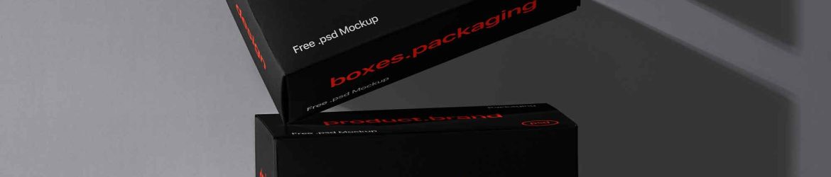 Product Packaging Boxes Mockup