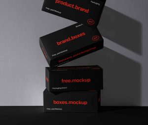 Product Packaging Boxes Mockup