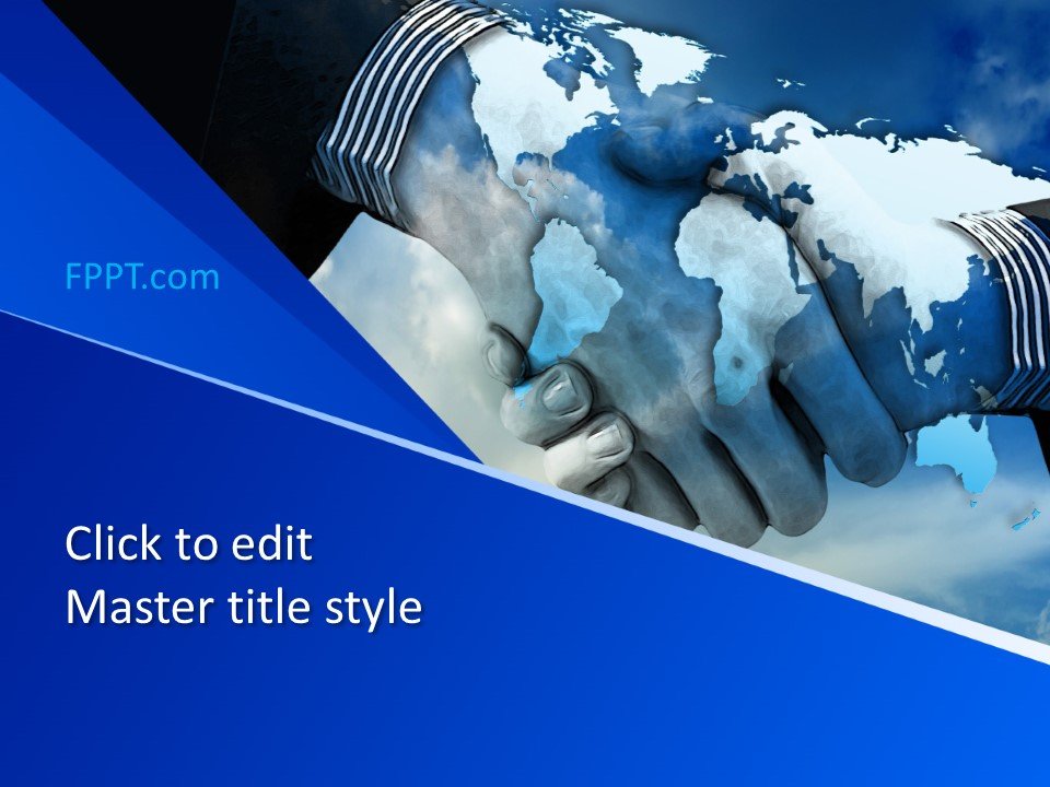 Professional Handshake PowerPoint Template