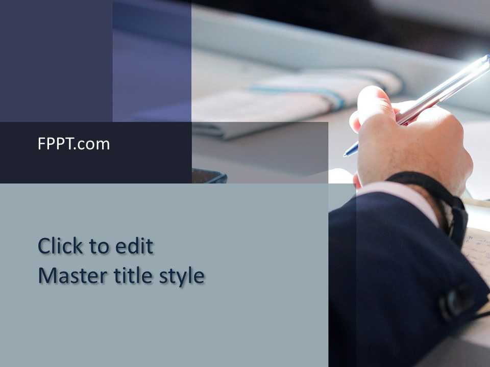 Professional Signature PowerPoint Template