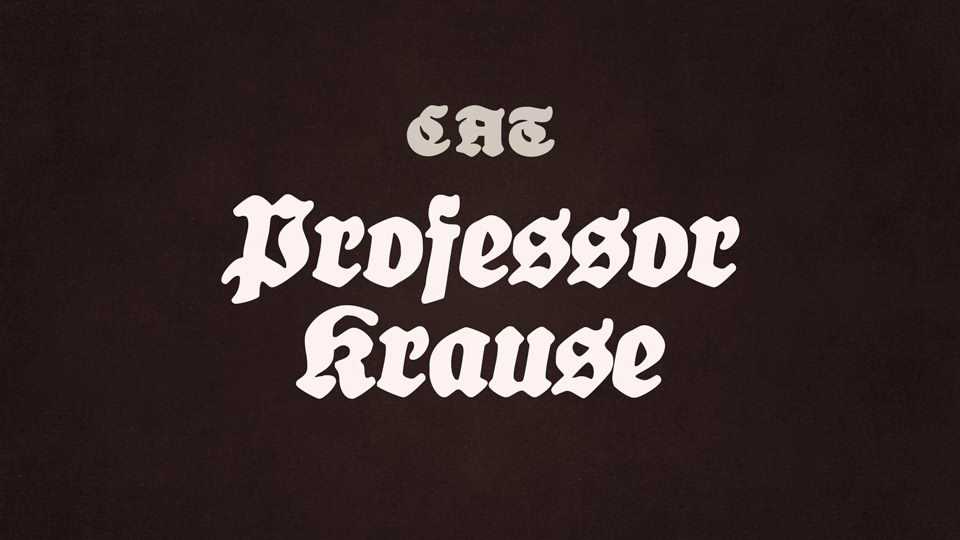 Professor Krause Fraktur Font Family › Fontesk