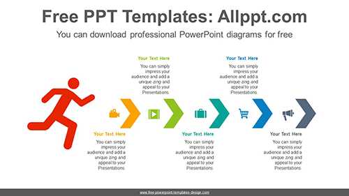 Progress running man PowerPoint Diagram Template