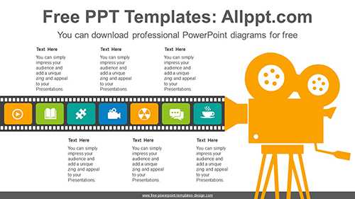 Projector Film PowerPoint Diagram