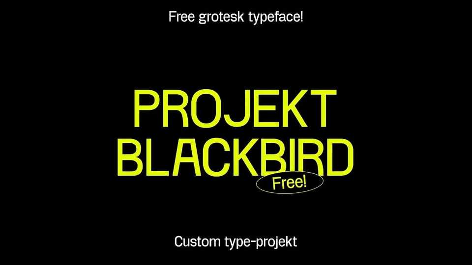 Projekt Blackbird Font › Fontesk