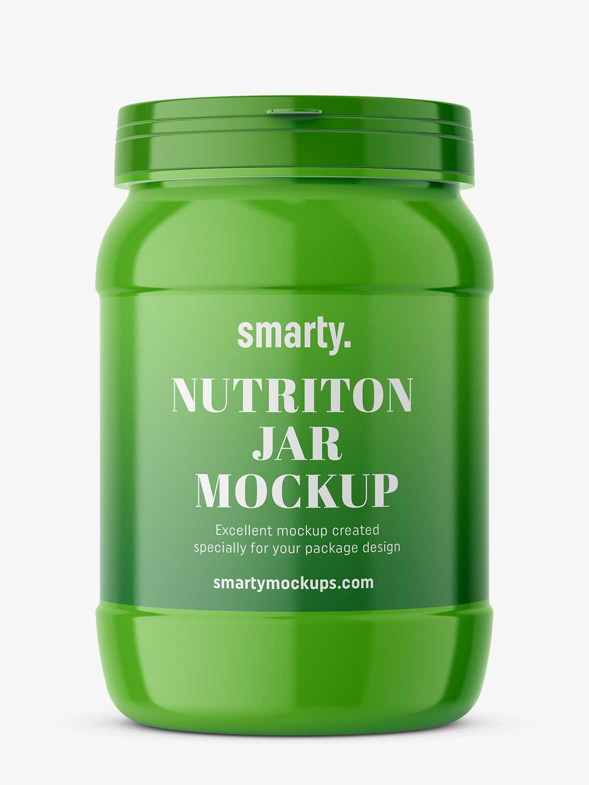 Protein jar mockup / glossy