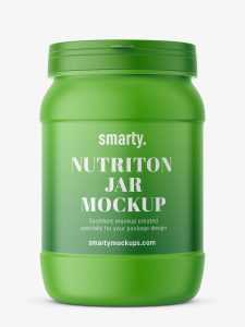 Protein jar mockup / matte