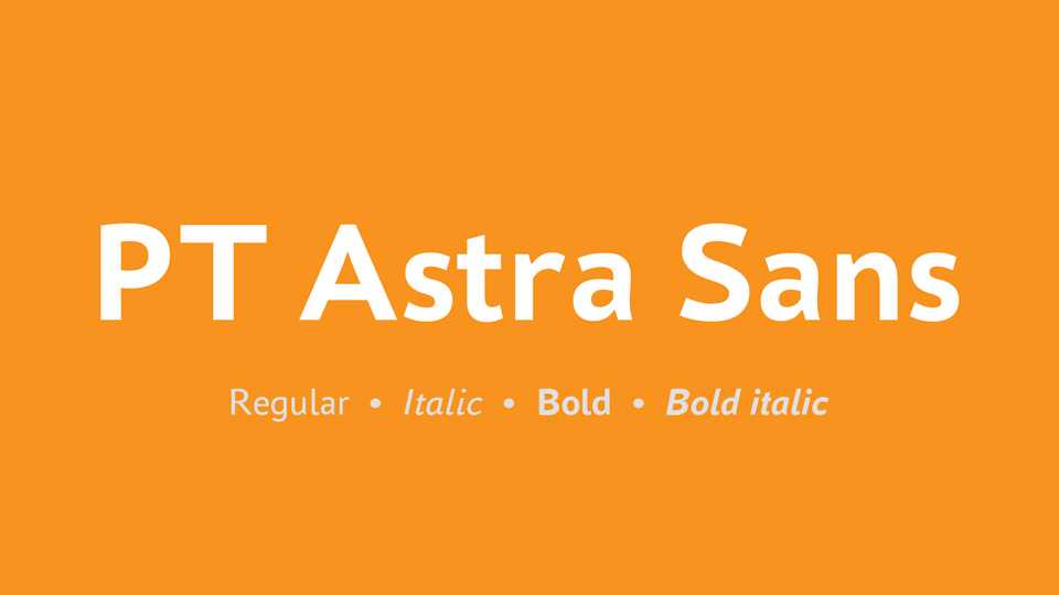 PT Astra Sans Font Family › Fontesk