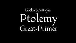 Ptolemy Great Primer Font › Fontesk